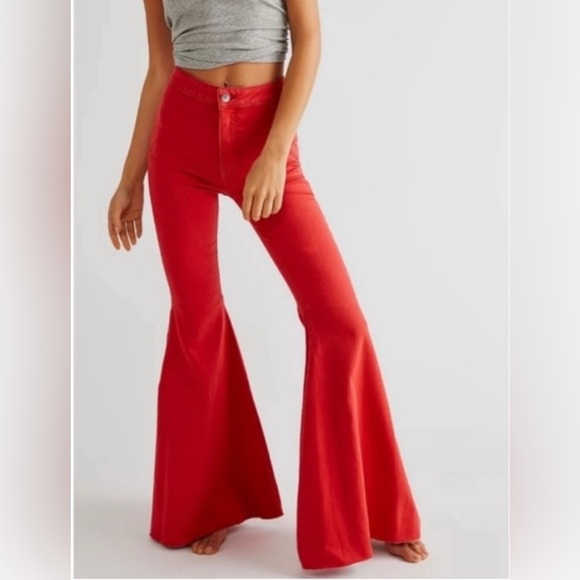 Free People Just Float On Flare Jeans - Picture 1 of 16